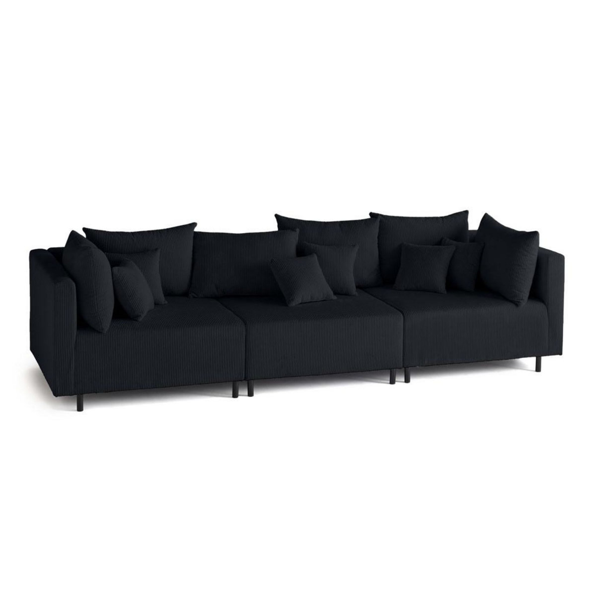 LISA DESIGN Edinburg - canapé modulable 3 places - velours côtelé