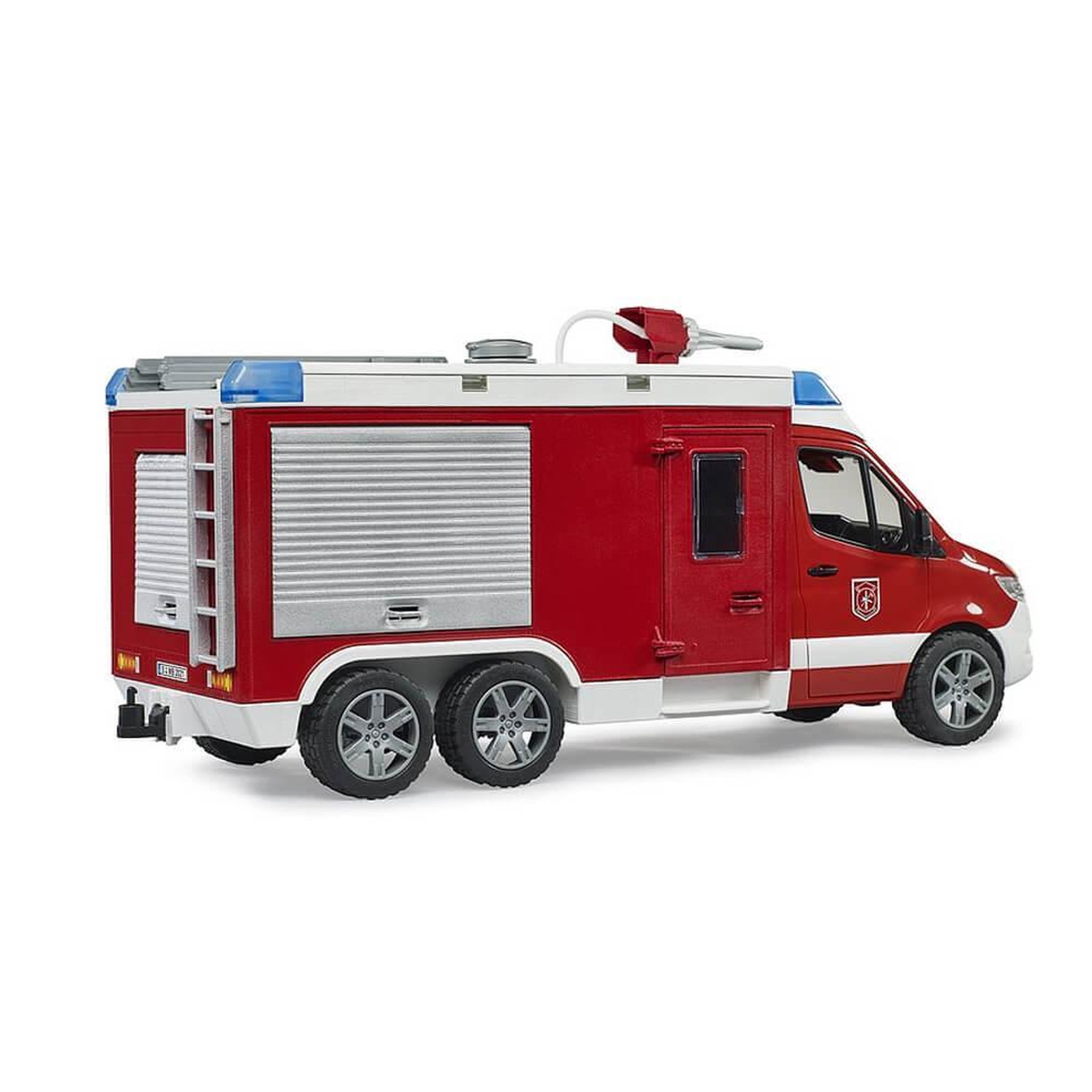 Voir la diapositive 3 : Bruder Fourgon de pompiers Mercedes Benz Sprinter avec module son et lumière