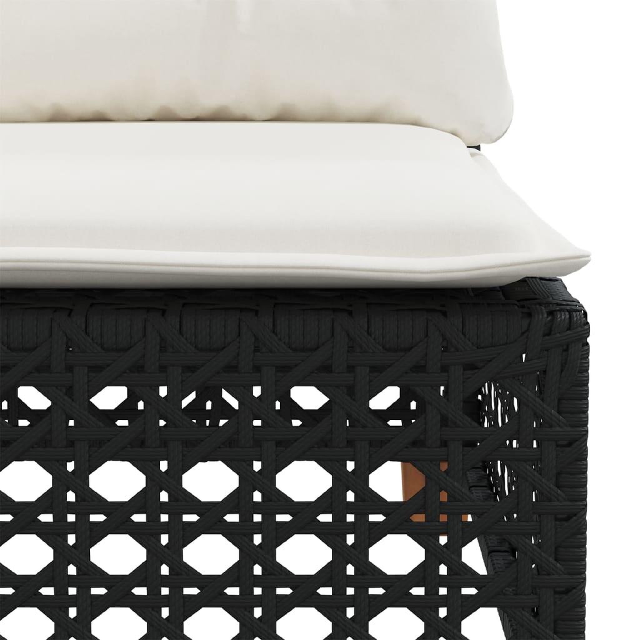 Voir la diapositive 5 : VIDAXL Salon de jardin 5 pcs avec coussins noir resine tressee