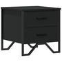 Voir la diapositive 2 : VIDAXL Table de chevet noir 40x41x40 cm bois d'ingenierie