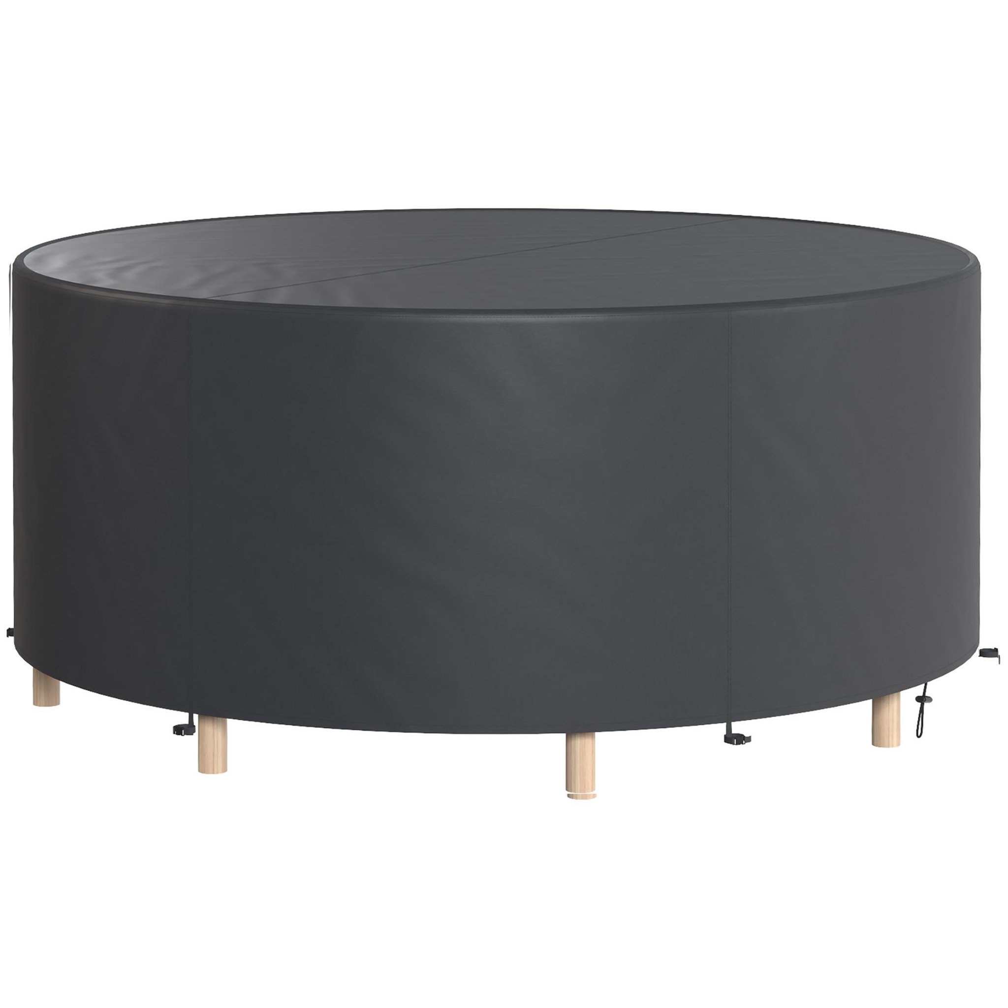 Voir la diapositive 5 : OUTSUNNY Housse meuble de jardin imperméable oxford haute densité 420d dia.200 x h.80 cm noir