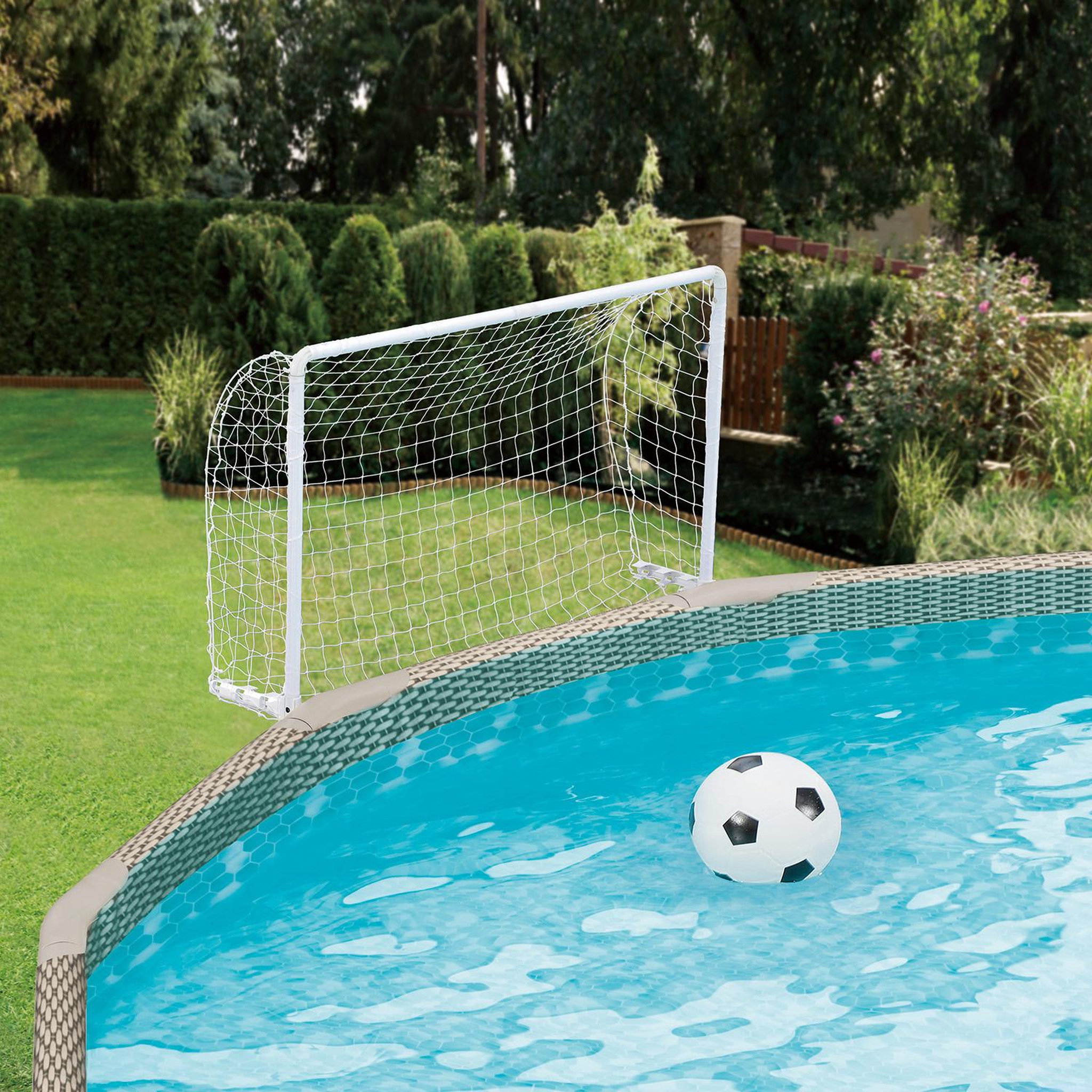 Voir la diapositive 2 : SUMMER WAVES Jeu de water polo pour piscine hors sol SummerWaves