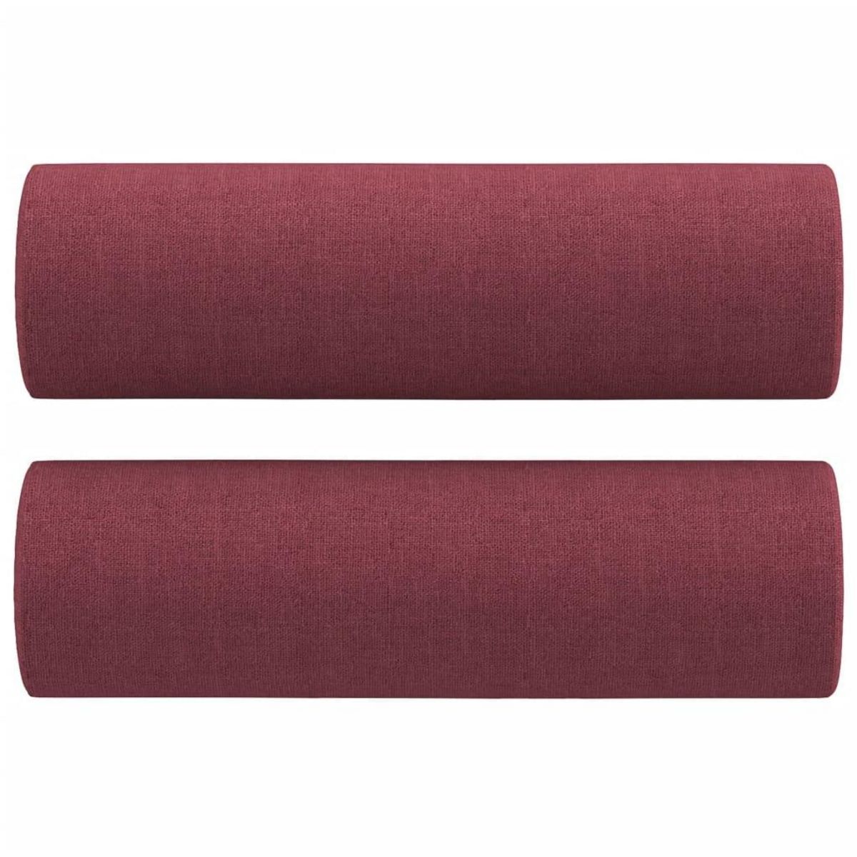 VIDAXL Canape 2 places avec oreillers bordeaux 120 cm tissu