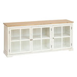 ATMOSPHERA Buffet 3 Portes en Bois  Olbia  180cm Blanc