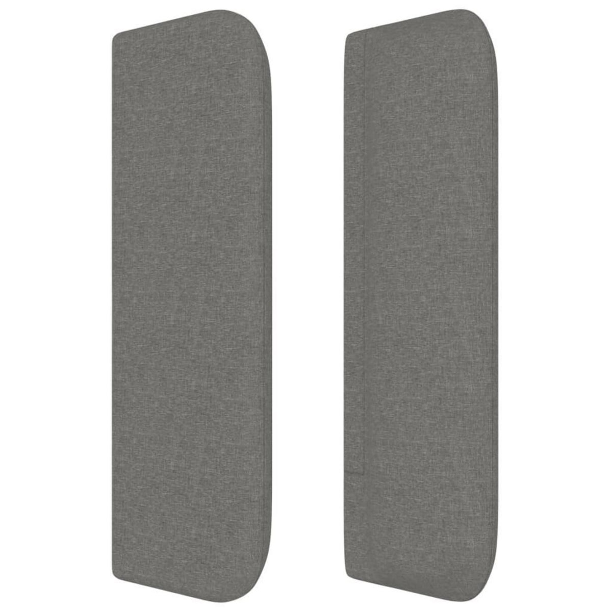 VIDAXL Tete de lit avec oreilles Gris fonce 103x16x78/88 cm Tissu