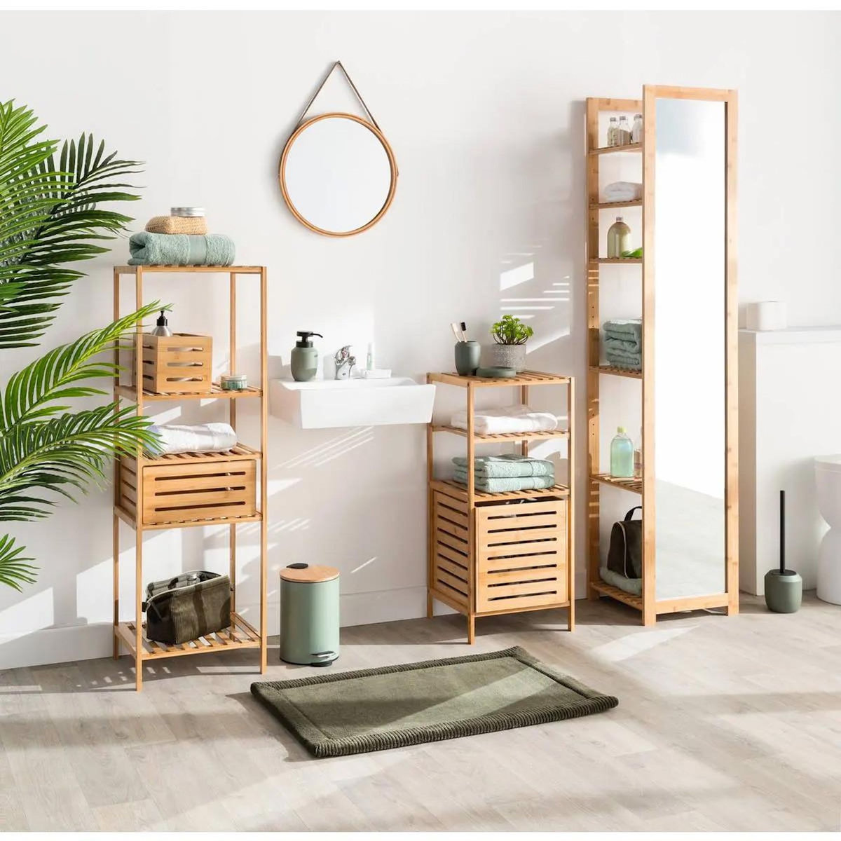 FIVE Caisse de Rangement  Bambou  31cm Naturel