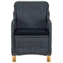Voir la diapositive 4 : VIDAXL Chaises de jardin avec coussins lot de 2 Resine tressee