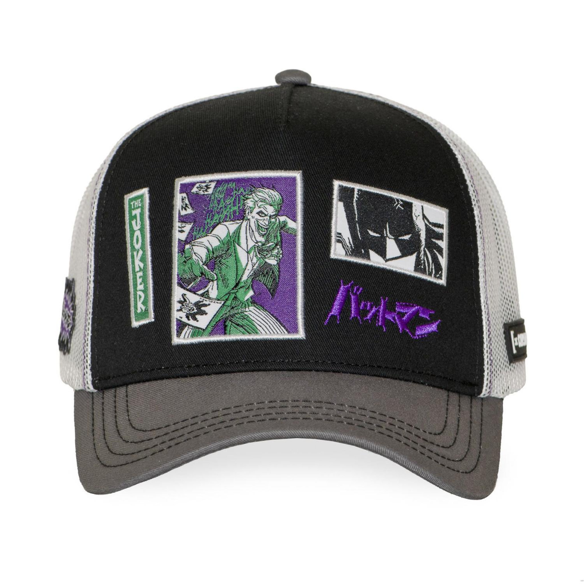 Voir la diapositive 2 : CAPSLAB Casquette trucker avec filet dc comics joker