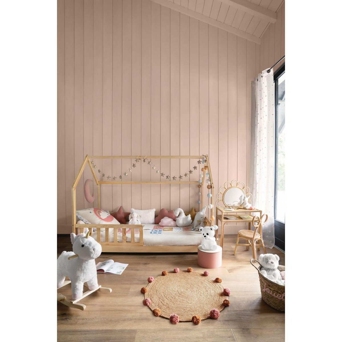 Atmosphera Kids Lit cabane Bosco pour enfant - 90 x 190 cm - Marron