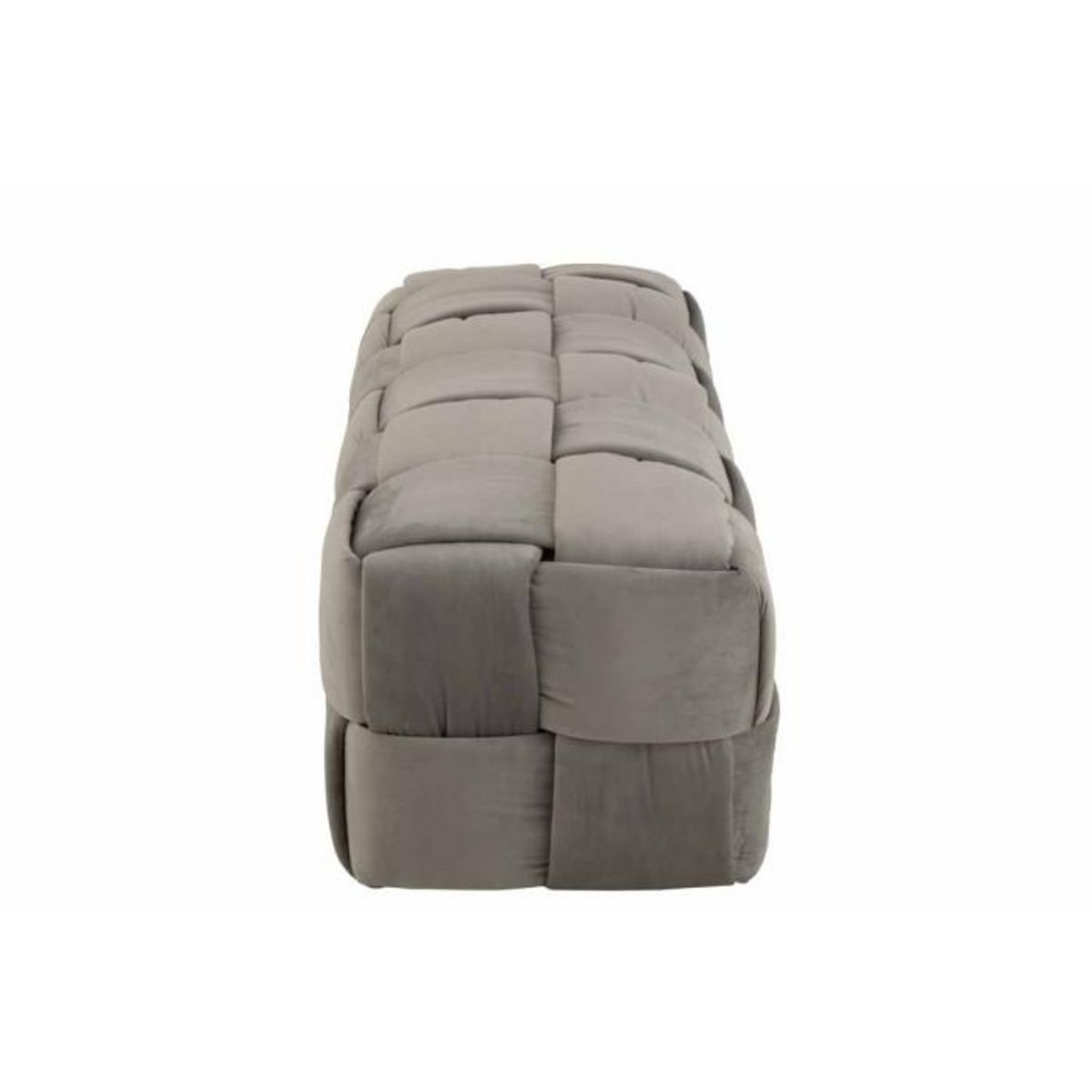 Paris Prix Pouf Design  3 Personnes  120cm Gris Clair