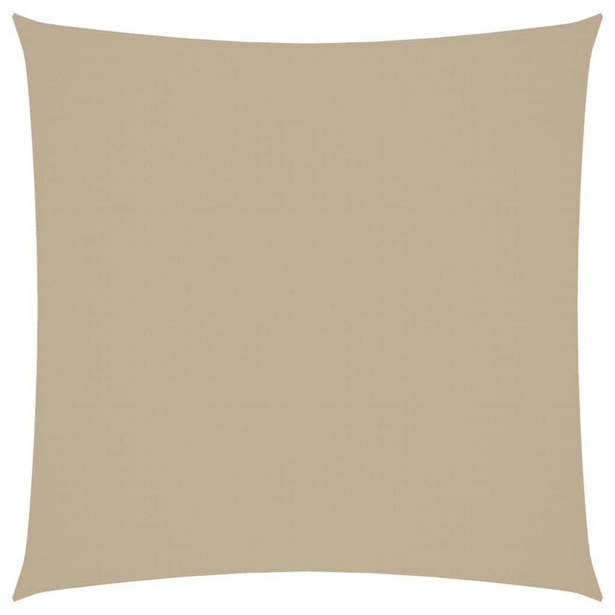 VIDAXL Voile de parasol tissu oxford carre 3x3 m beige