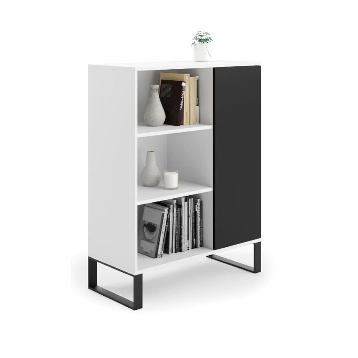 KOBI Bibliothèque NB- pieds en métal