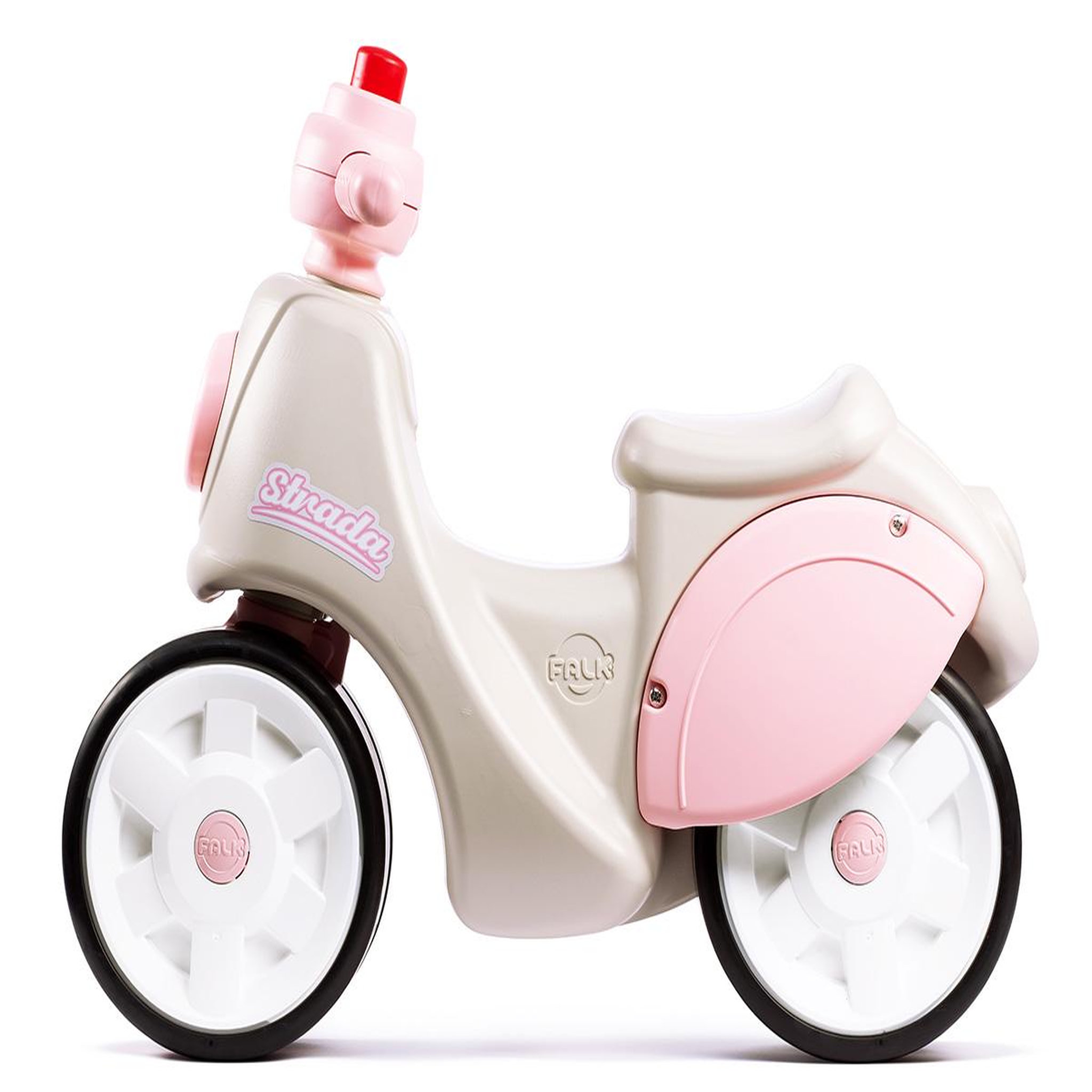 Voir la diapositive 2 : FALK Porteur enfant Scooter Strada Crème et Rose 1 à 3 ans - Falk
