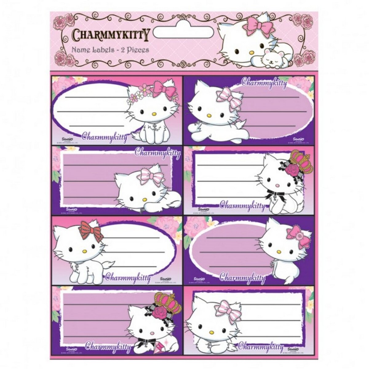  Lot de 16 étiquette Charmmy Kitty Disney cahier livre classeur enfant