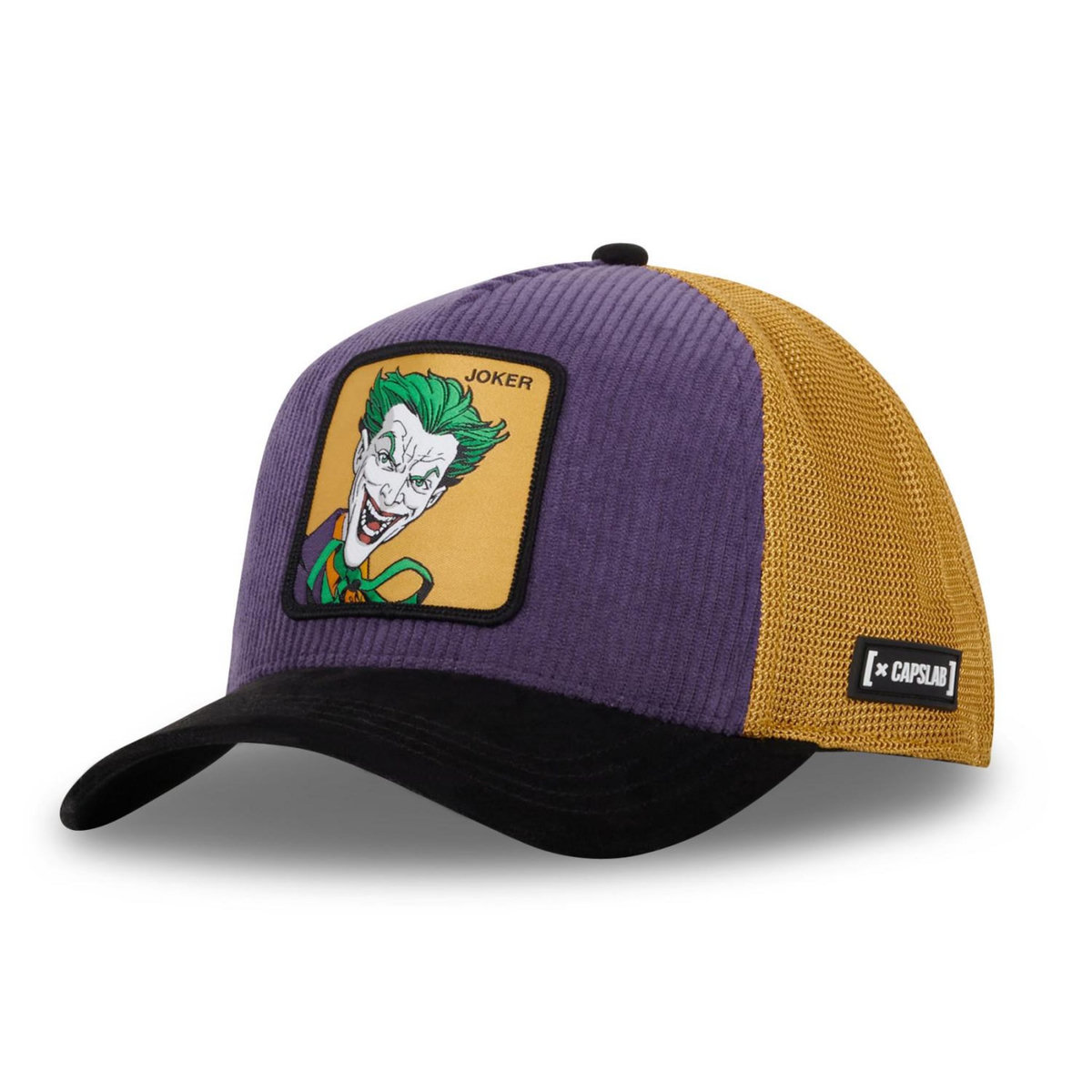CAPSLAB Casquette homme trucker en velour et suedine Dc Comics Prison
