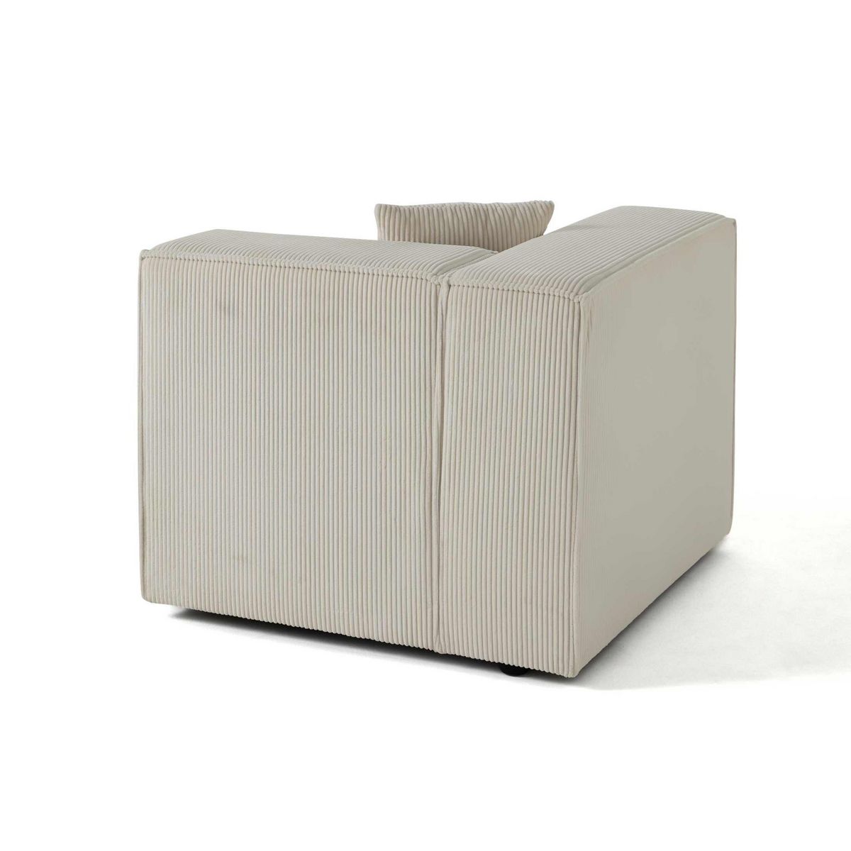 LISA DESIGN Arty - module d'assise gauche - en velours côtelé