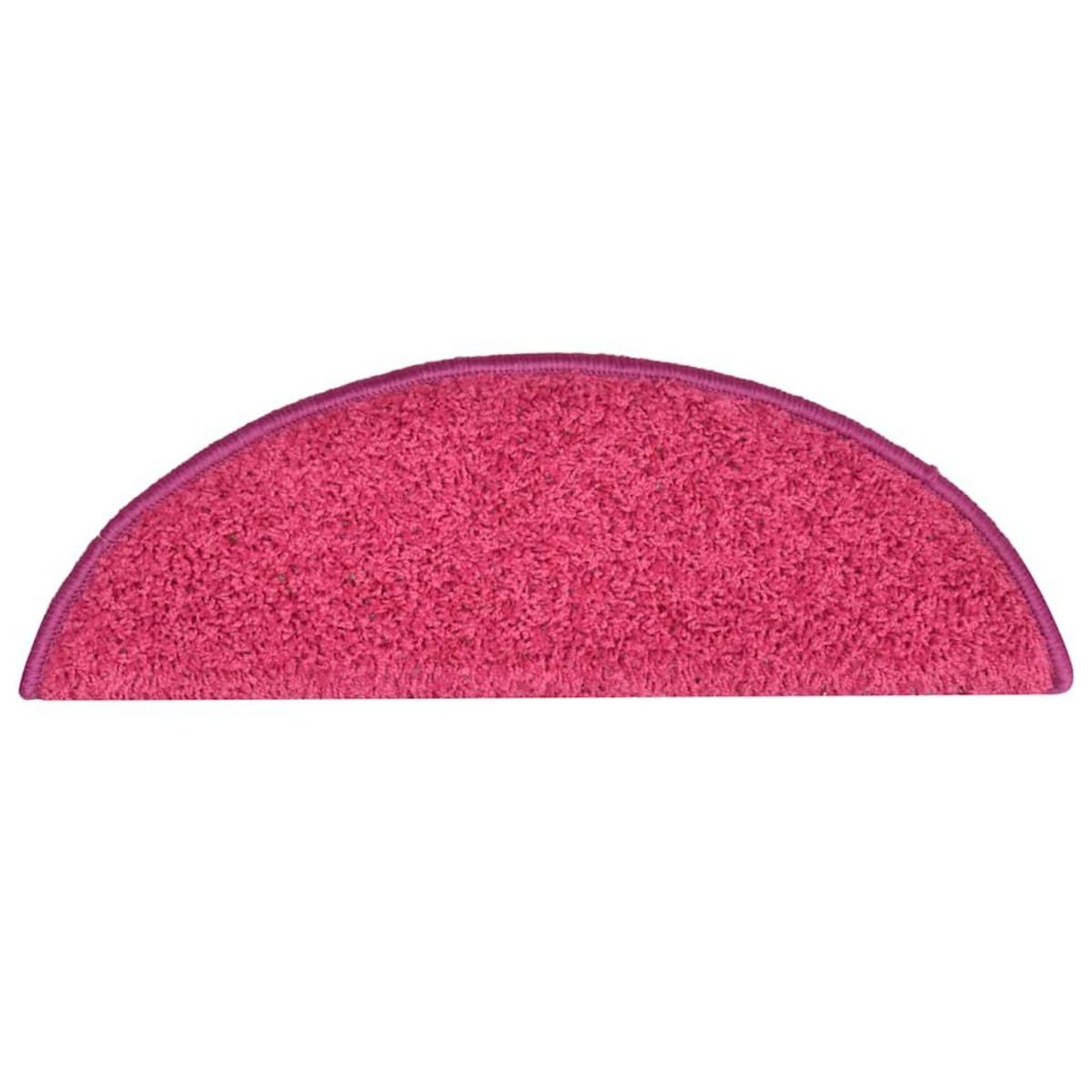 VIDAXL Tapis d'escalier 30 pcs rose 56x17x3 cm