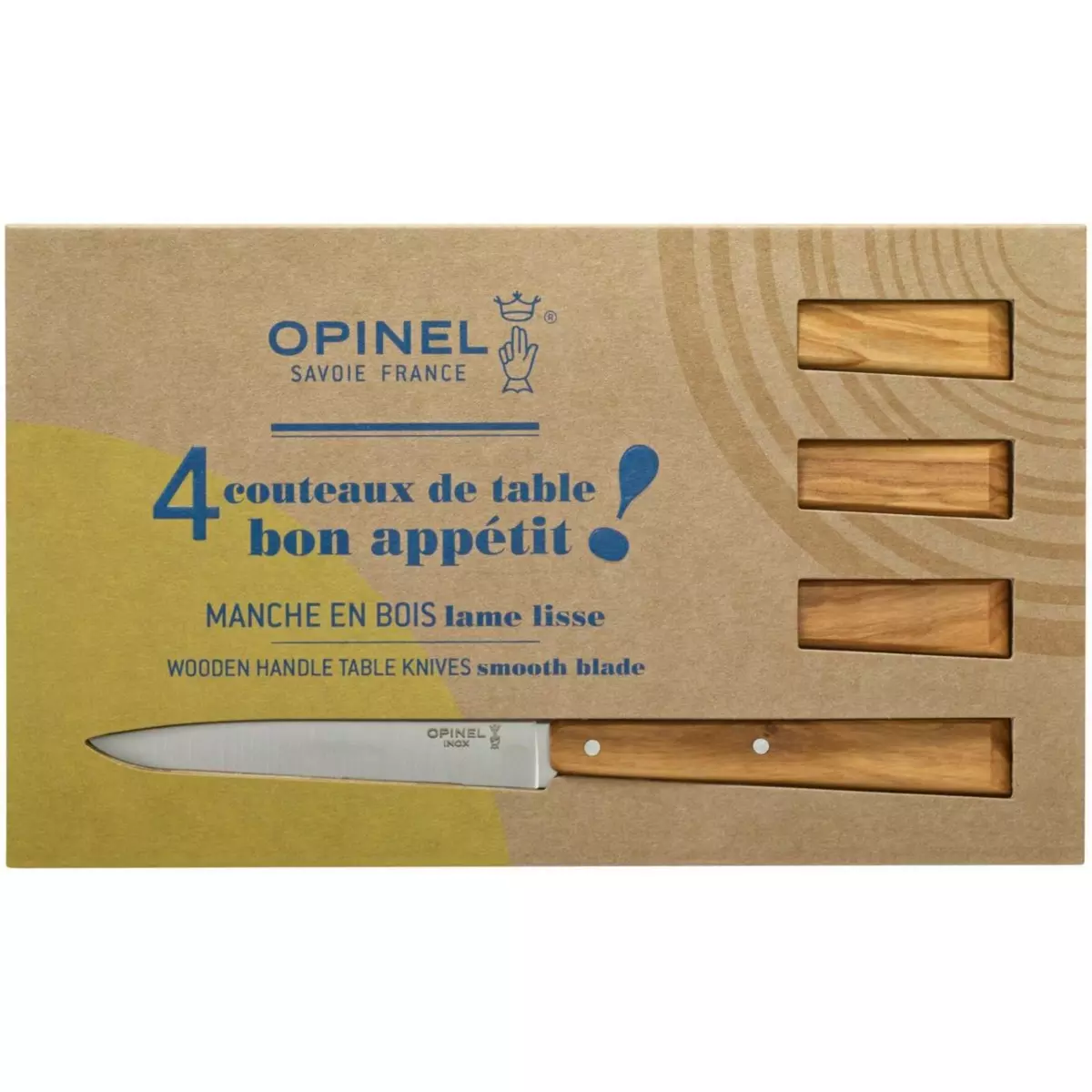 Opinel Set de couteaux Bon Appétit sud 4 couteaux de table