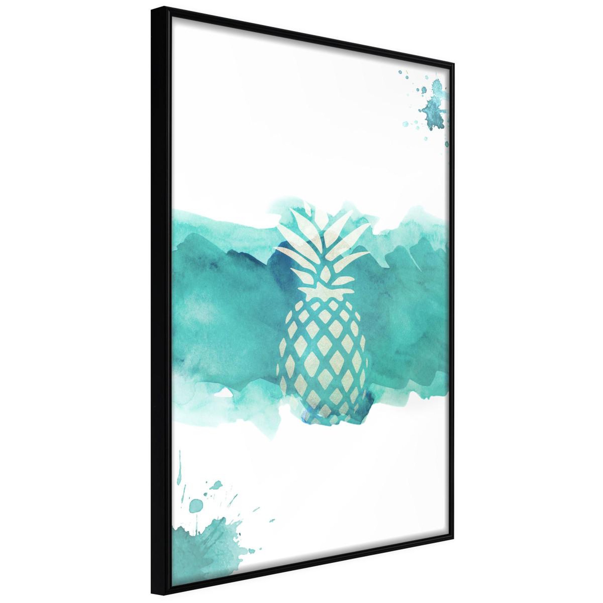 Paris Prix Affiche murale encadrée  pastel pineapple. Coloris disponibles : Jaune, Noir
