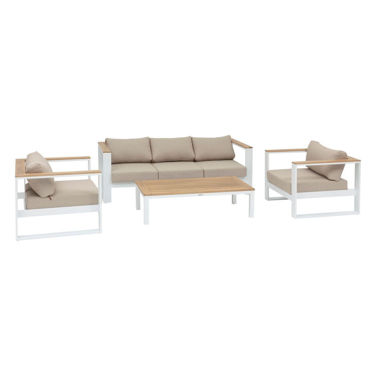 HESPERIDE Salon de jardin Emperia en aluminium et acacia