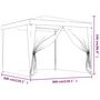 Voir la diapositive 6 : VIDAXL Tente de fete avec 4 parois laterales en maille Anthracite 3x3m