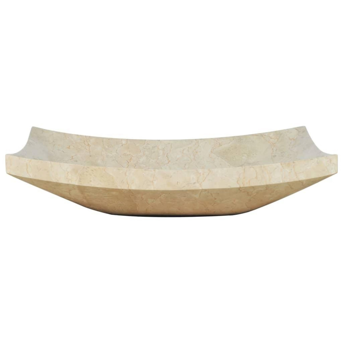 VIDAXL Evier 50 x 35 x 12 cm Marbre Creme