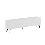Habitat et Jardin Meuble TV en bois  Dune  - 180 x 29 x 50 cm - Blanc