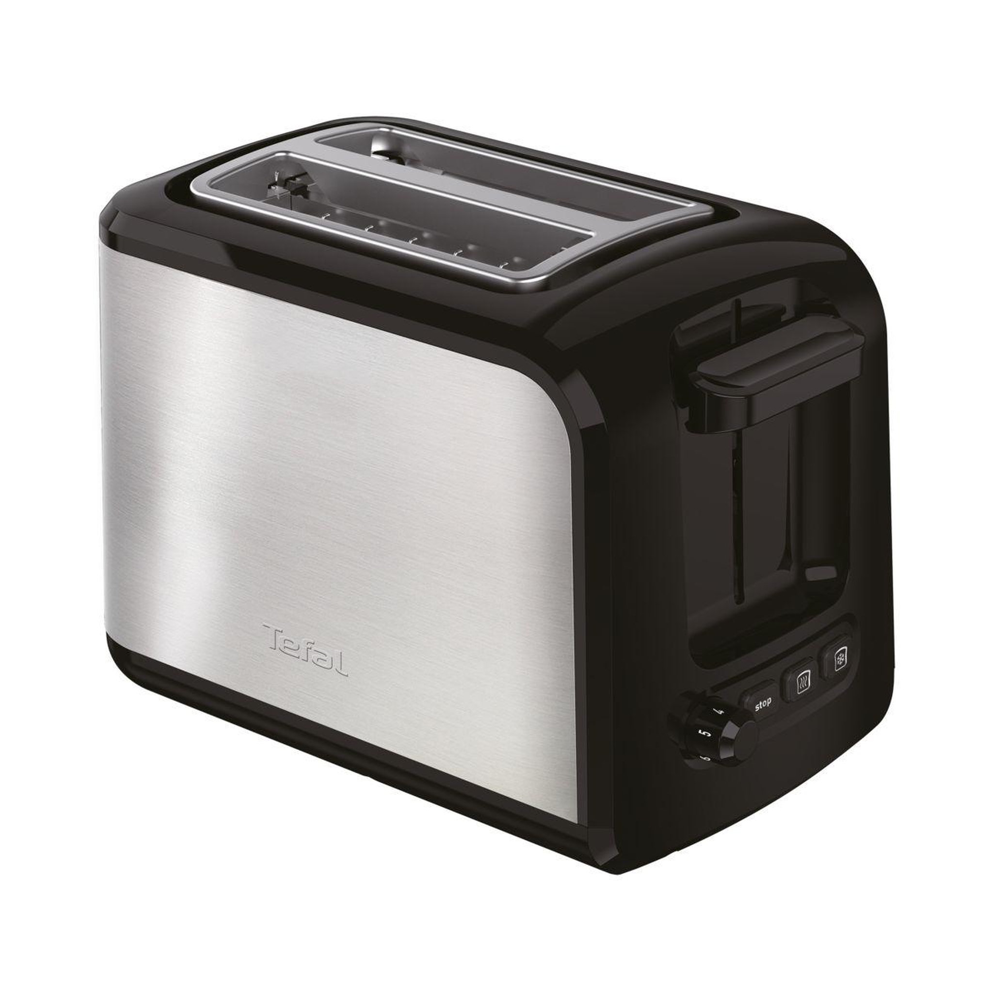 Voir la diapositive 5 : TEFAL Grille-pain GRILLE-PAIN EXPRESS 2 FENTES INOX NOIR