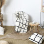 Voir la diapositive 3 : Paris Prix Plaid Sherpa à Carreaux  Crush  130x160cm Blanc