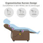 Voir la diapositive 6 : VIDAXL Fauteuil inclinable de massage electrique marron tissu