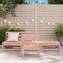 Voir la diapositive 3 : VIDAXL Canape jardin sans accoudoirs repose-pieds bois massif douglas