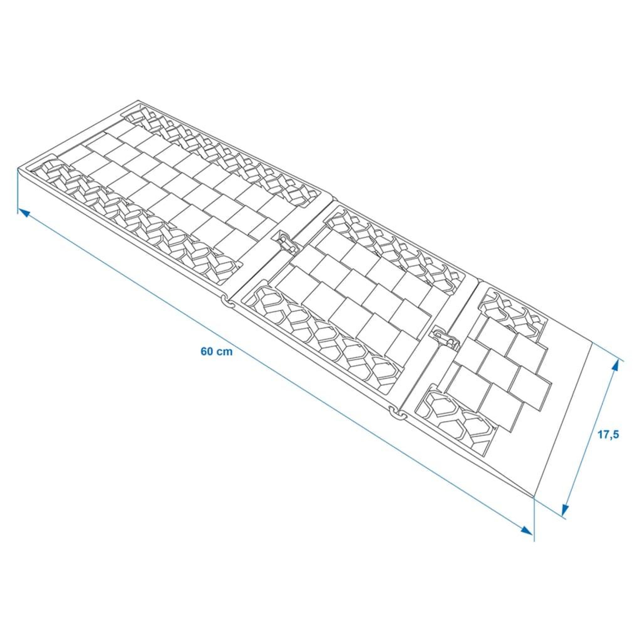 Voir la diapositive 6 : PROPLUS ProPlus Ensemble de 2 tapis de traction pliables 360835