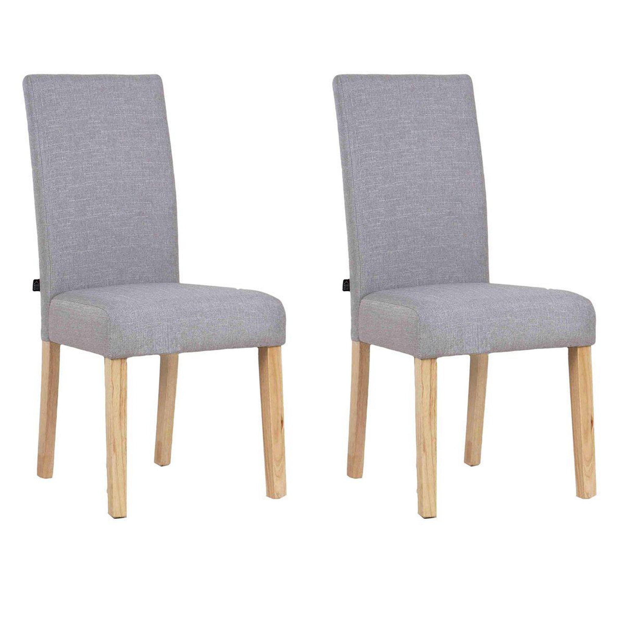 The Home Deco Factory Lot de 2 chaises design  lena  98cm gris
