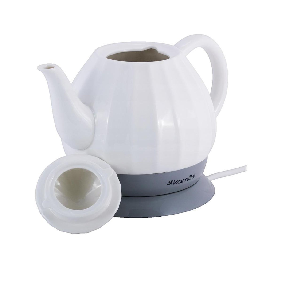 Camomilla Bouilloire Kamille Modèle en céramique blanc