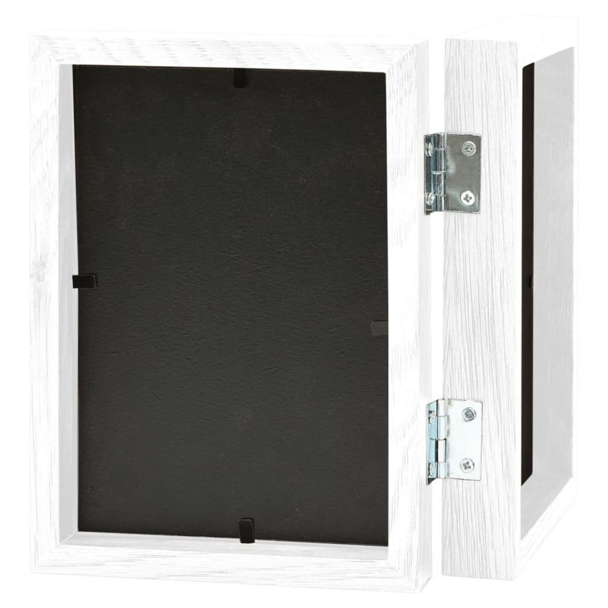 VIDAXL Cadre photo depliable en deux Blanc 2x(13x18 cm)