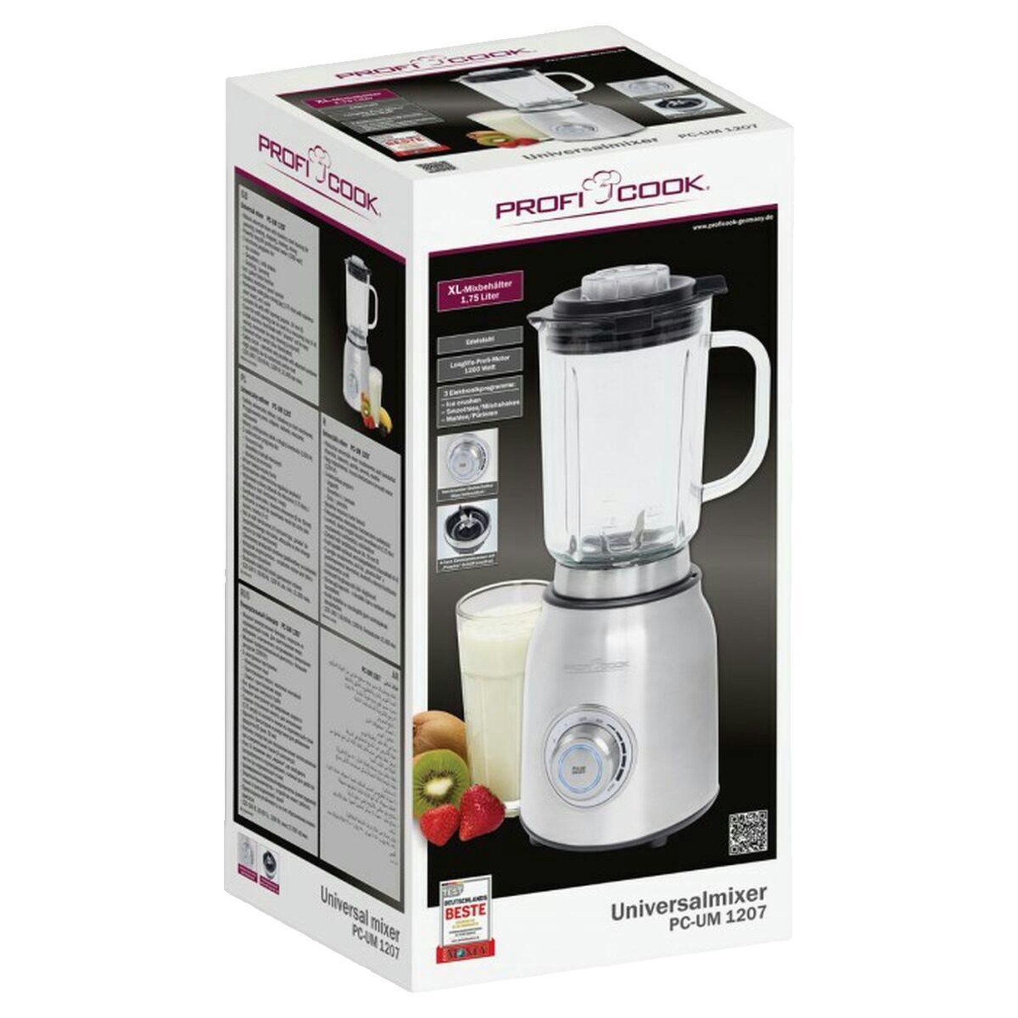 Profi Cook Blender Profi Cook PC-UM 1207 acier inoxydable