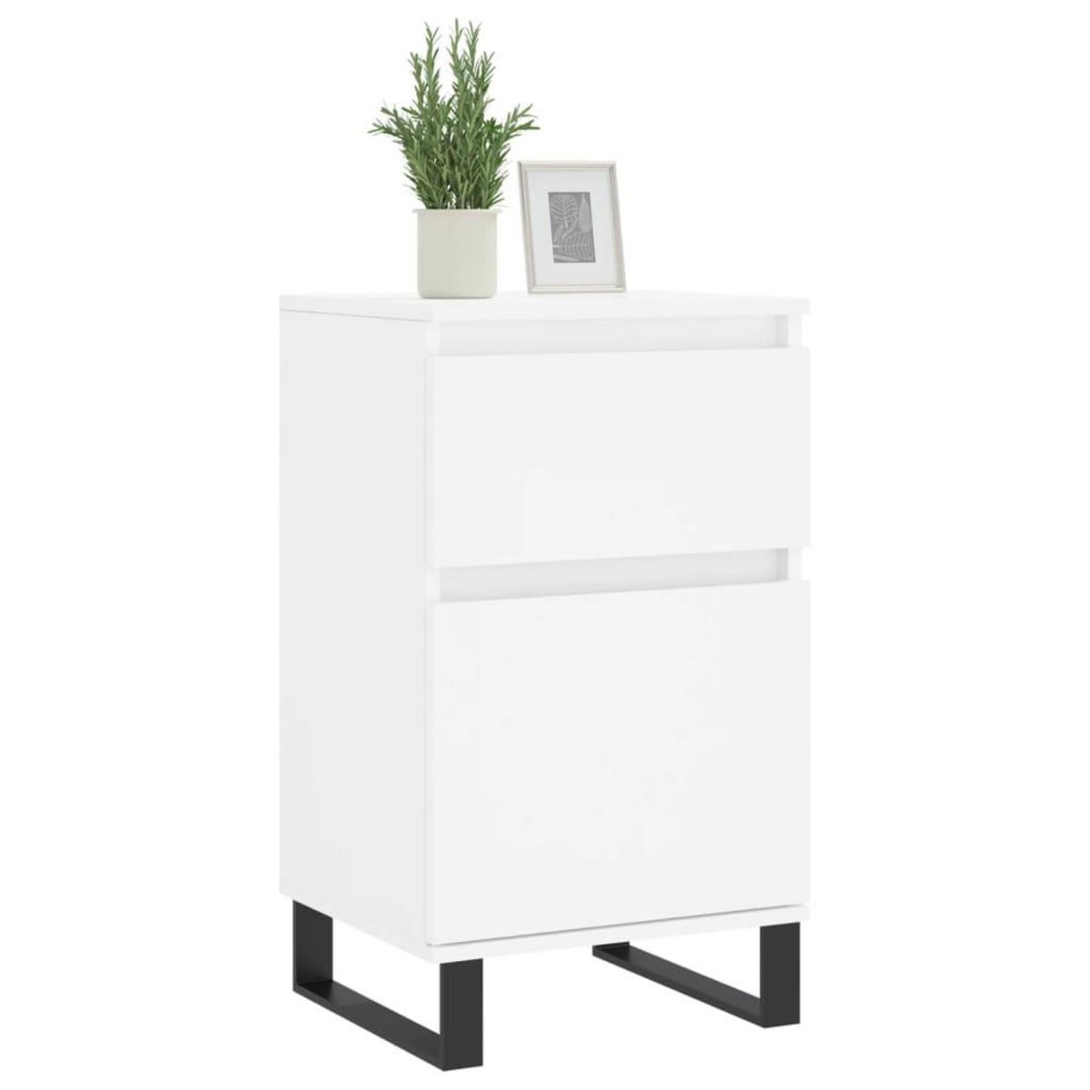 VIDAXL Buffet blanc 40x35x70 cm bois d'ingenierie