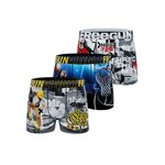 FREEGUN Lot de 3 boxers enfant Winter Sport. Coloris disponibles : Gris