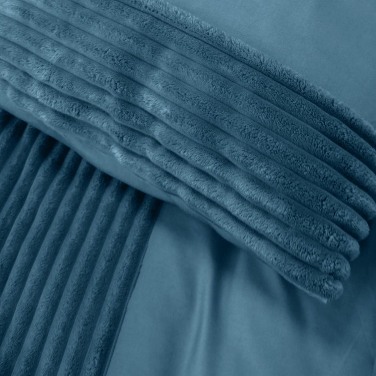 Home collection Parure housse de couette microfibre et velour