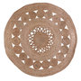 Voir la diapositive 1 : The Home Deco Factory Tapis rond jute ajouré 90 cm