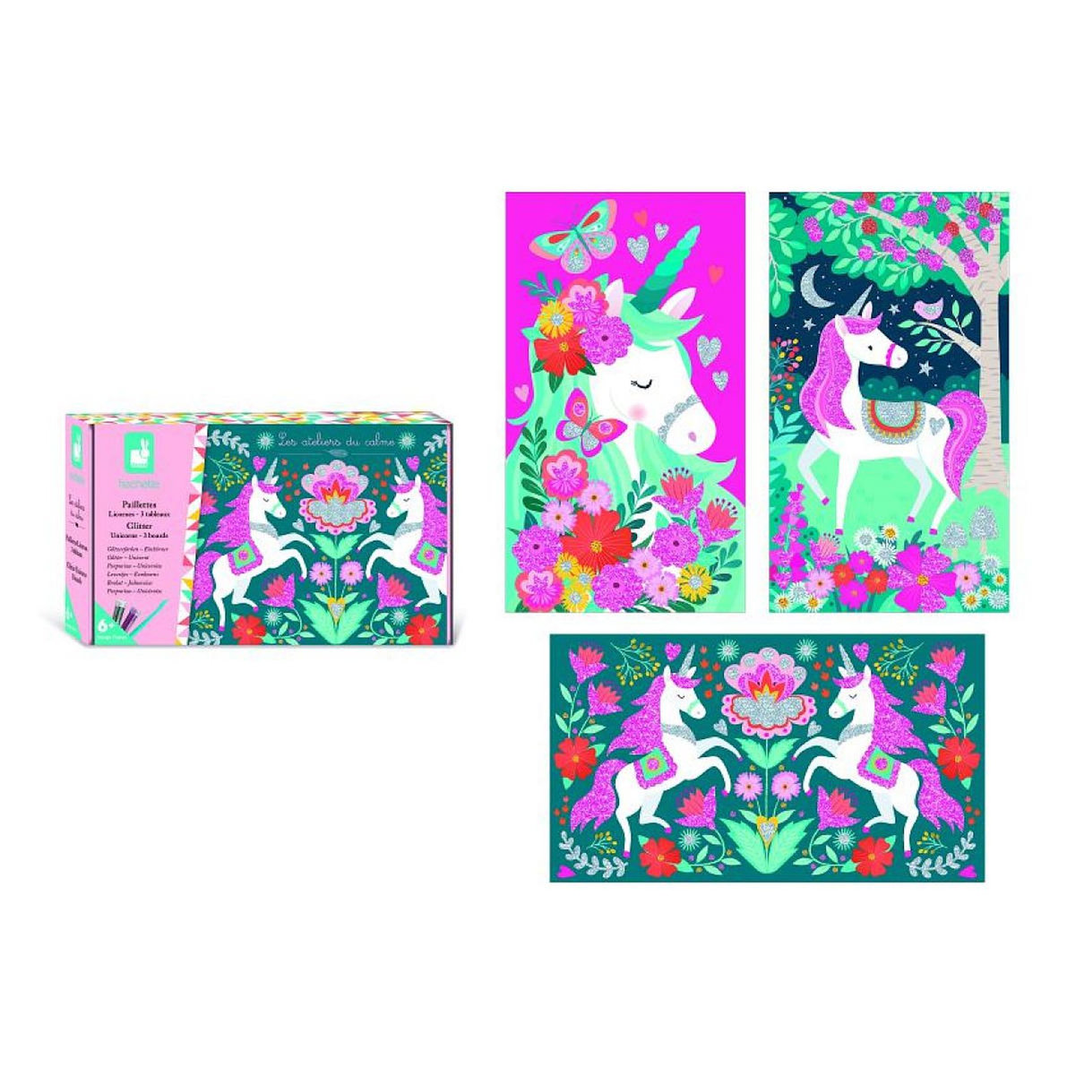 Juratoys-Janod kit paillettes licornes - à partir de 6 ans