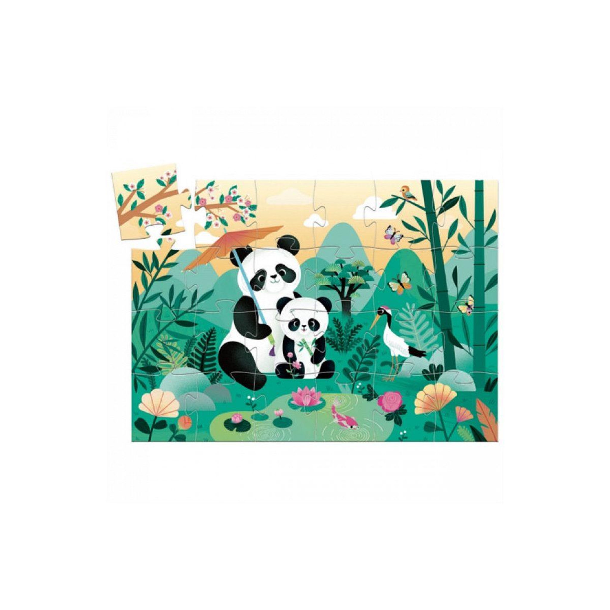 Djeco Puzzle silhouette 24 pieces leo le panda