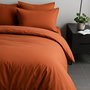 Voir la diapositive 2 : Home collection Parure housse de couette 100%satin de coton 70 fils