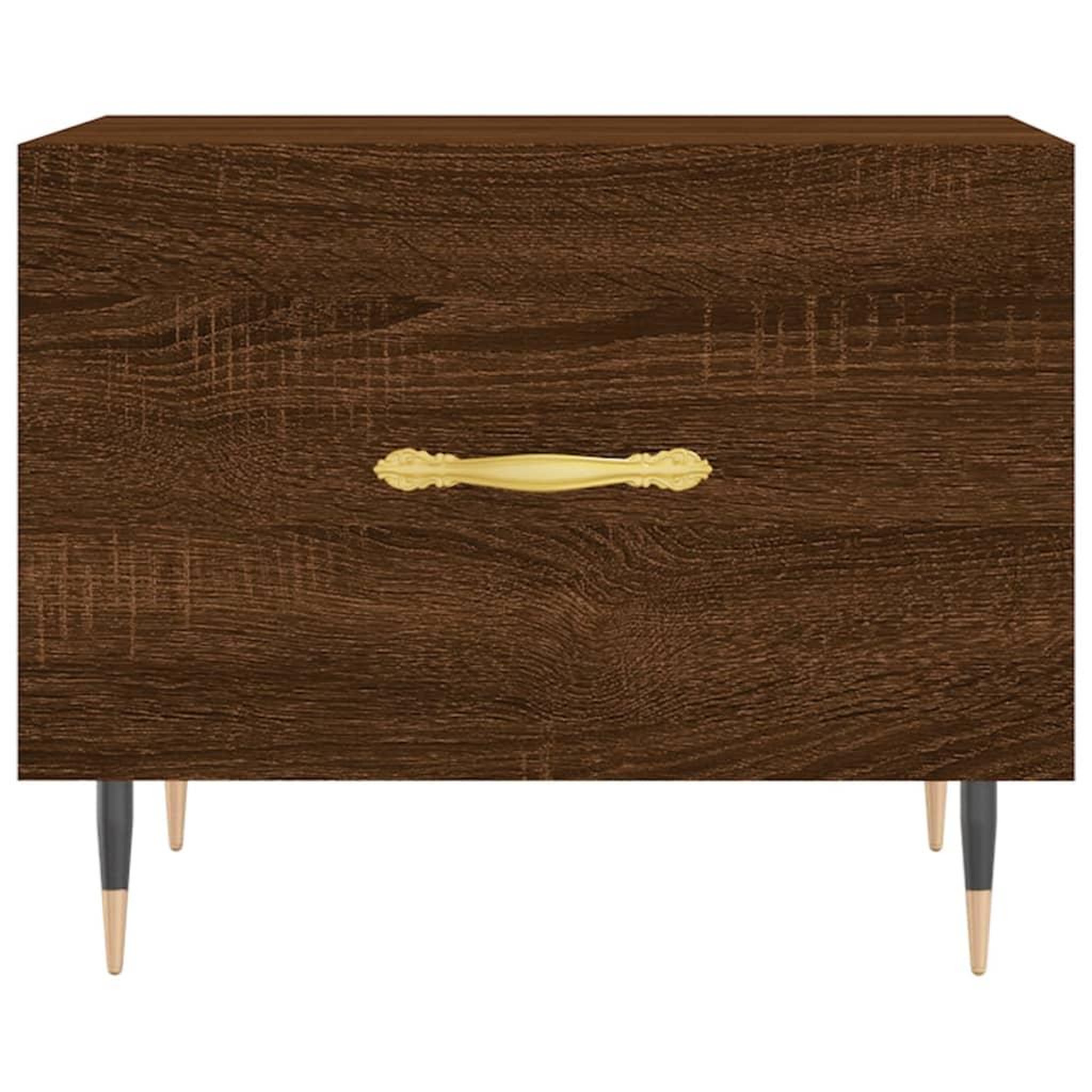 Voir la diapositive 5 : VIDAXL Table basse Chene marron 50x50x40 cm Bois d'ingenierie