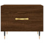 Voir la diapositive 5 : VIDAXL Table basse Chene marron 50x50x40 cm Bois d'ingenierie