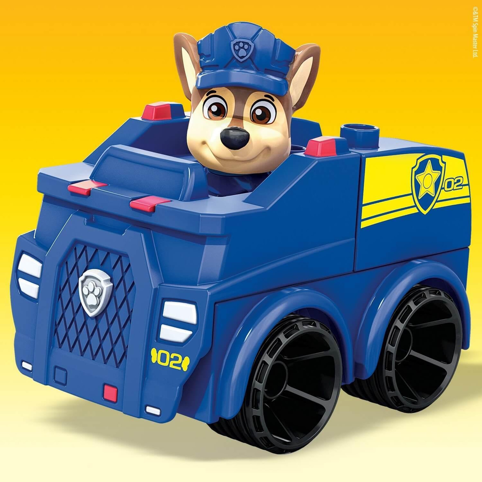 Voir la diapositive 3 : MEGABLOKS Pat' Patrouille : Véhicule De Police de Chase