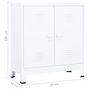 Voir la diapositive 6 : VIDAXL Coffre de rangement industriel Blanc 90x40x100 cm Acier