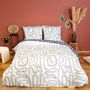 Voir la diapositive 2 : Home collection Parure de couette 2 pcs 100% coton 52 fils, sidnie