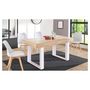 Voir la diapositive 1 : Table de séjour salle à manger extensible style industriel 160/200 cm MILTON