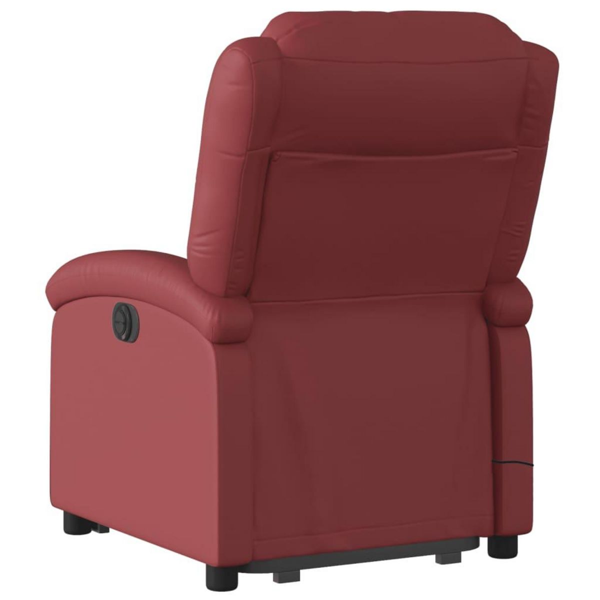 VIDAXL Fauteuil inclinable de massage electrique rouge bordeaux